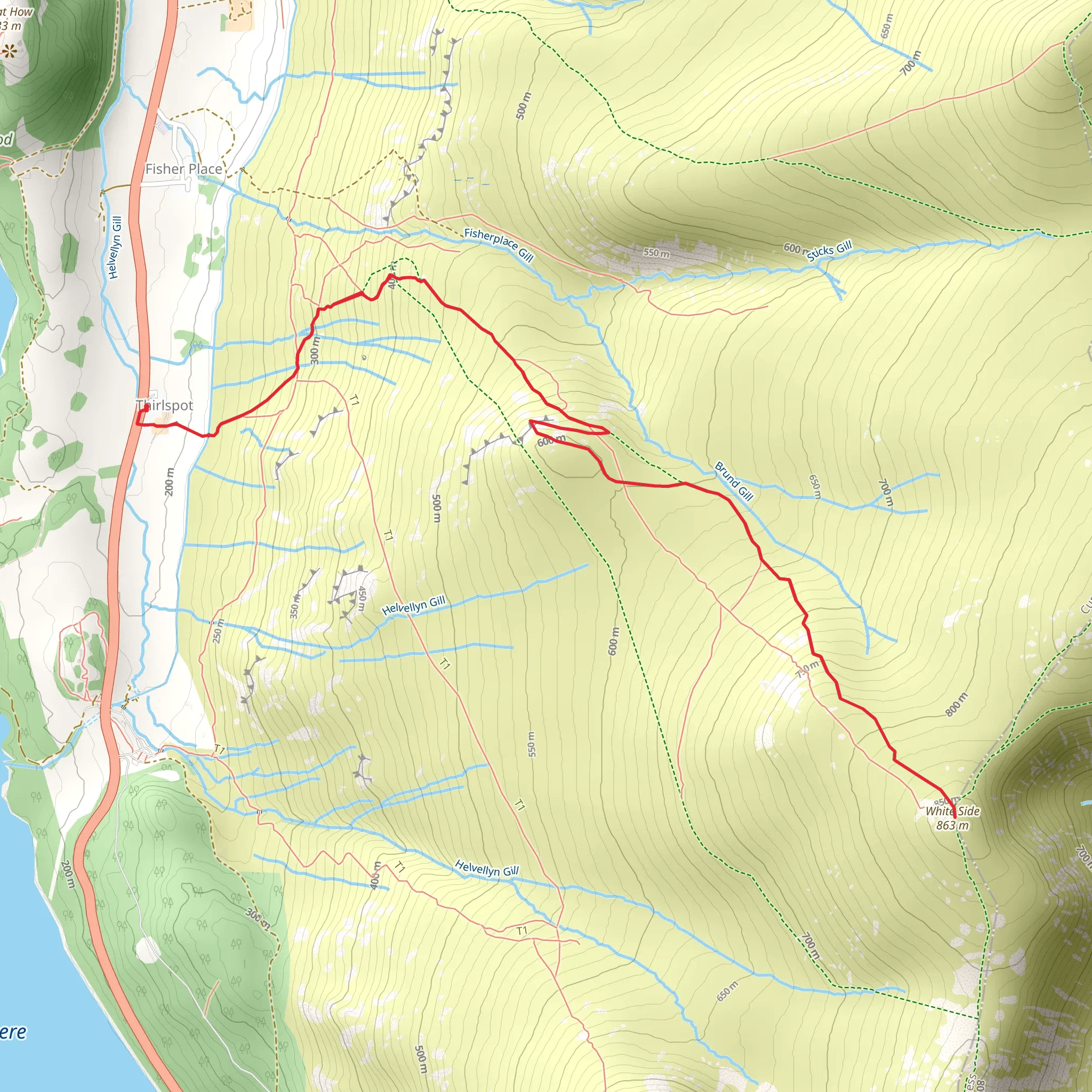White Side mobile static map
