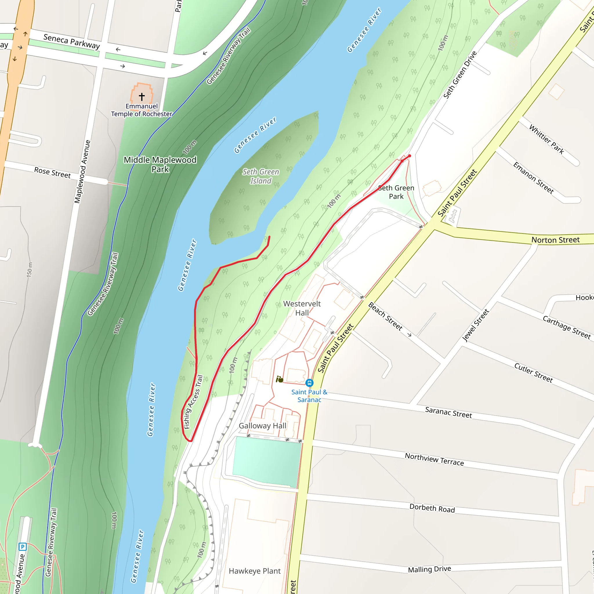 Seth Green Island Trail mobile static map