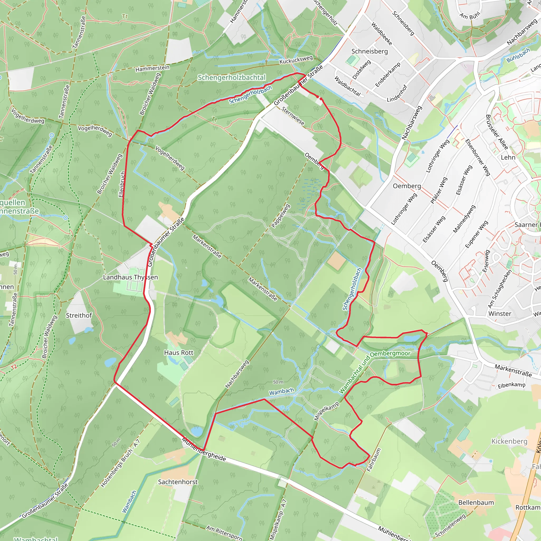 Bissingeim Rundweg A2 and Ellenberg Rundweg A4 mobile static map