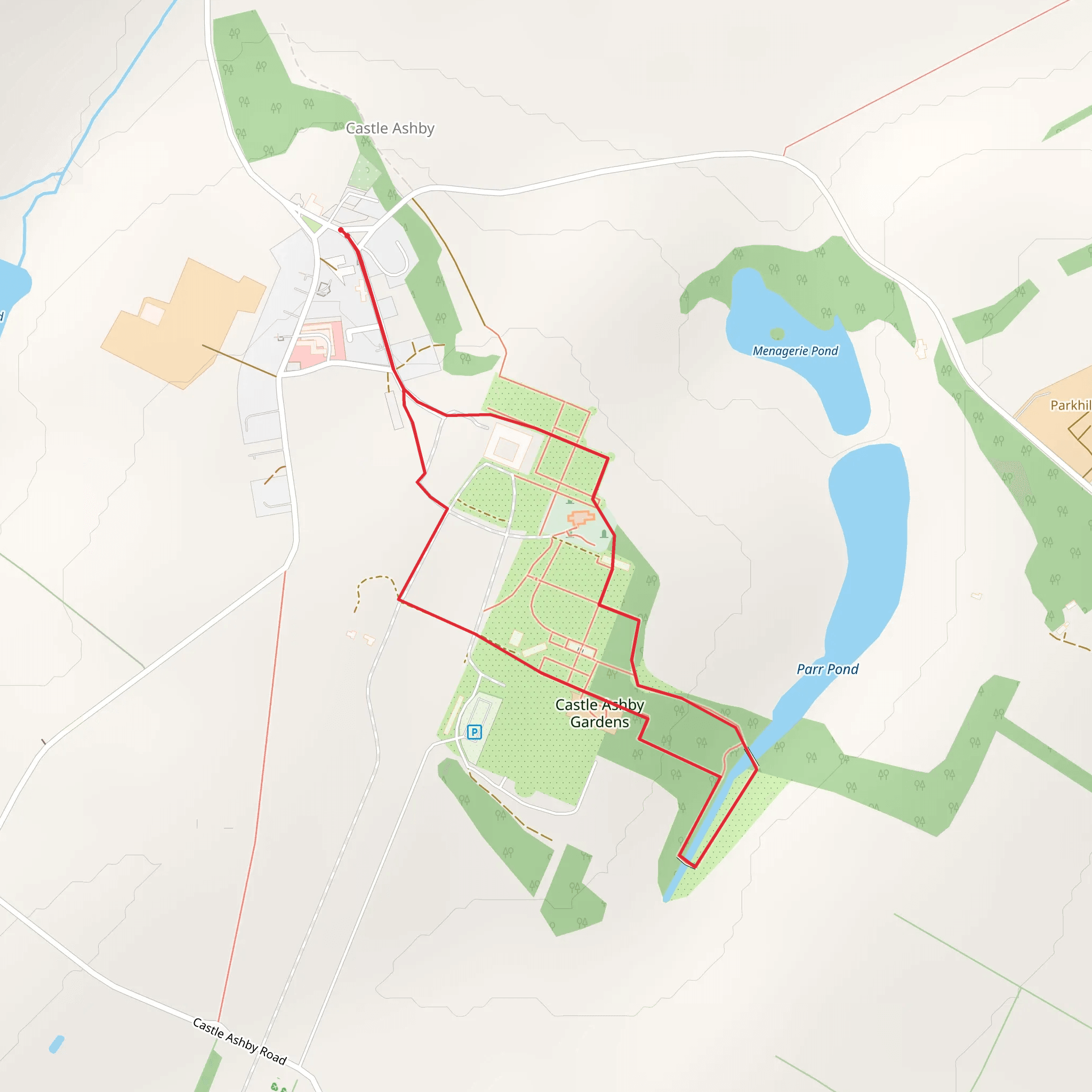 Castle Ashby mobile static map