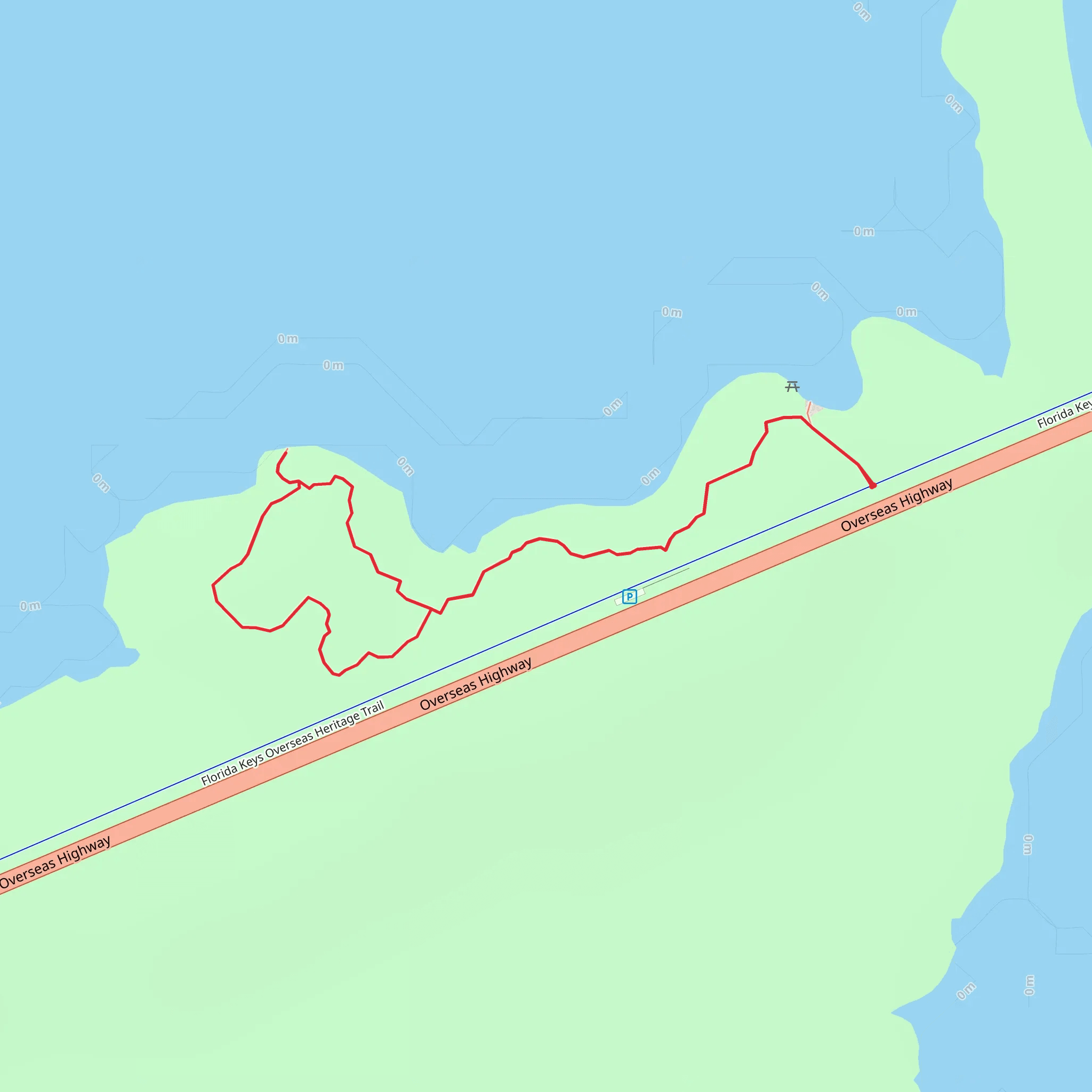 Florida Keys Overseas Heritage Trail LoopLoop mobile static map