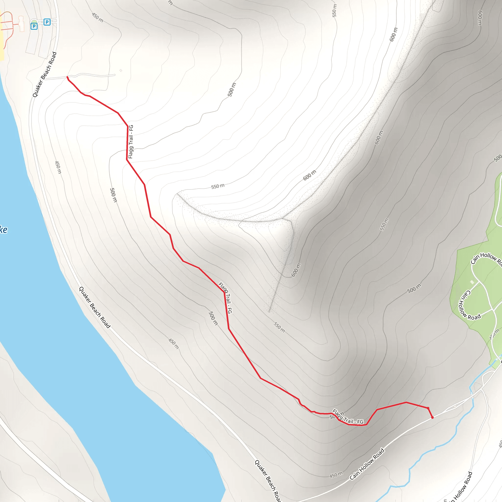 Flagg Trail mobile static map