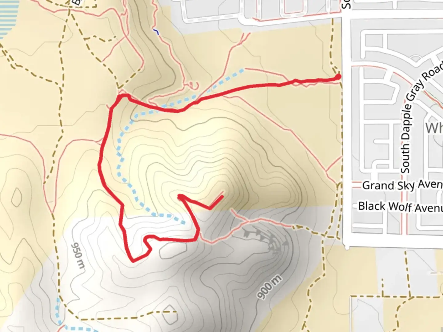 An image depicting the trail Twin Sisters and BLM Road and its surrounding area.