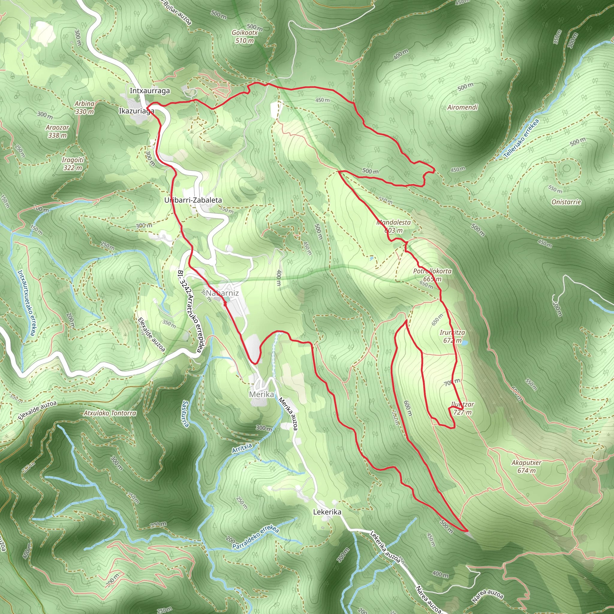 Navarnish Illunztzar - Urbaibai Viewpoint PR BI 174 mobile static map