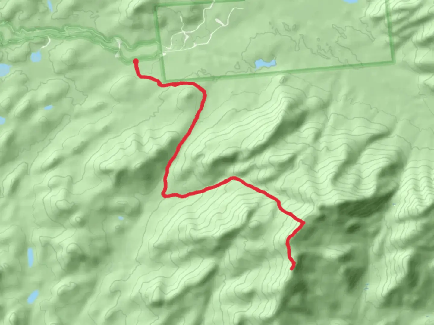 An image depicting the trail Mount Emmons via Calkins Brook Trail and its surrounding area.