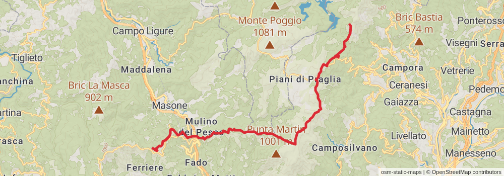 Sentiero Italia - Alps Section stage 191 Map