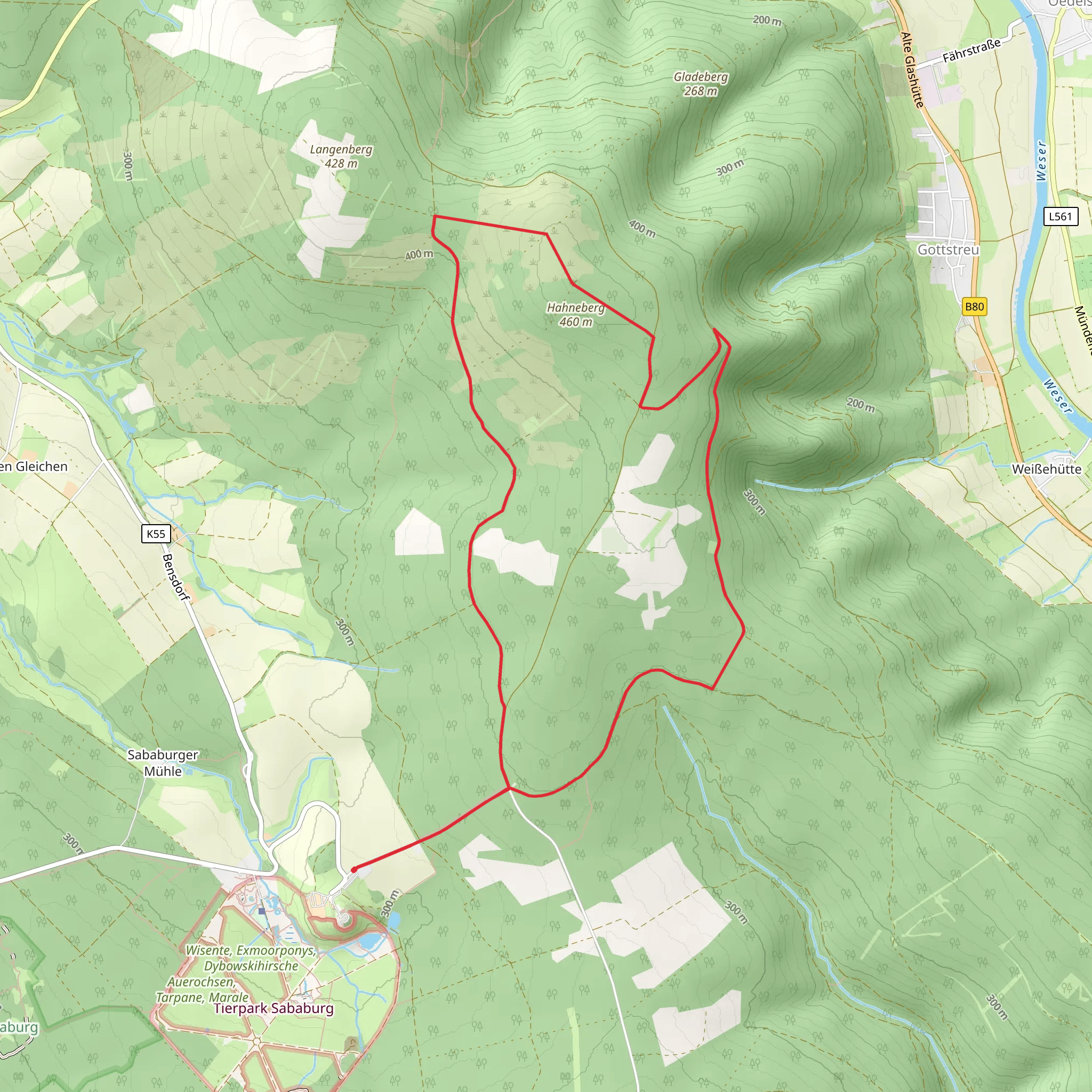 Hahneberg Loop mobile static map