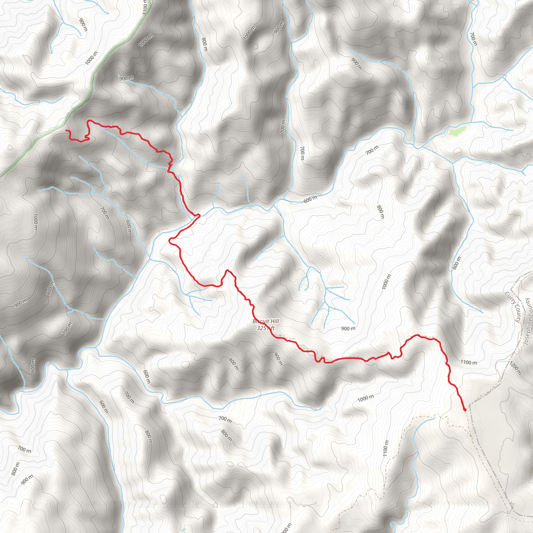 Baldface Creek Trail mobile static map