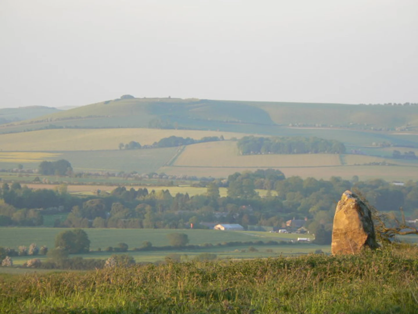 An image depicting the trail Liddington Castle Loop and its surrounding area.
