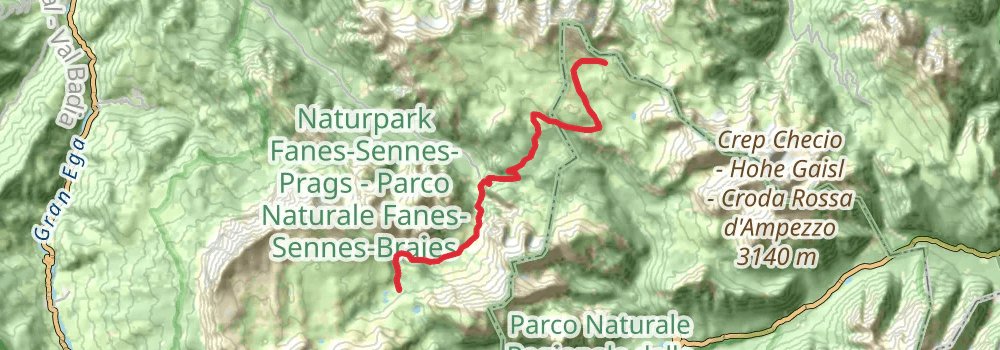 Alta Via 1 stage 2 Map