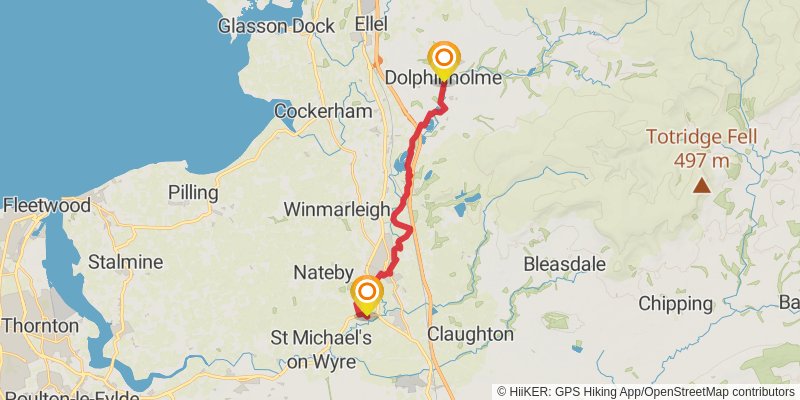 Wyre Way stage 3 Map