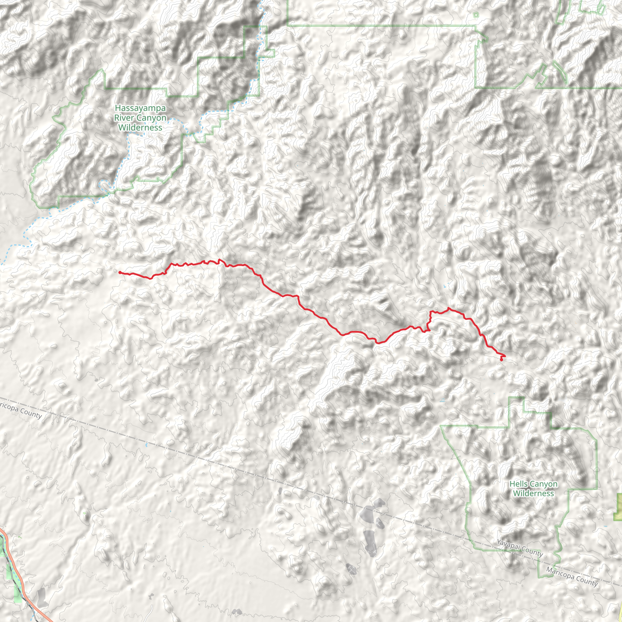 Buckhorn and Castle Creek mobile static map