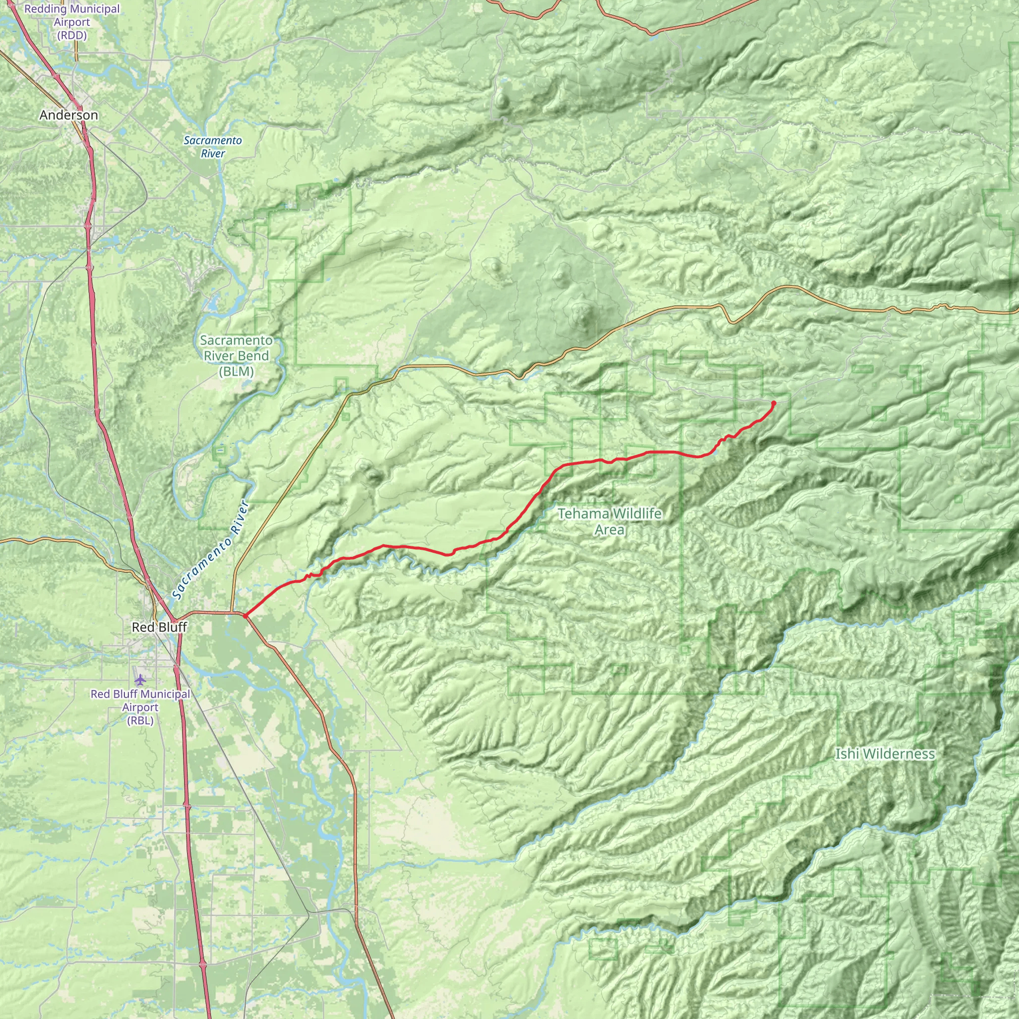 Hogsback Road mobile static map