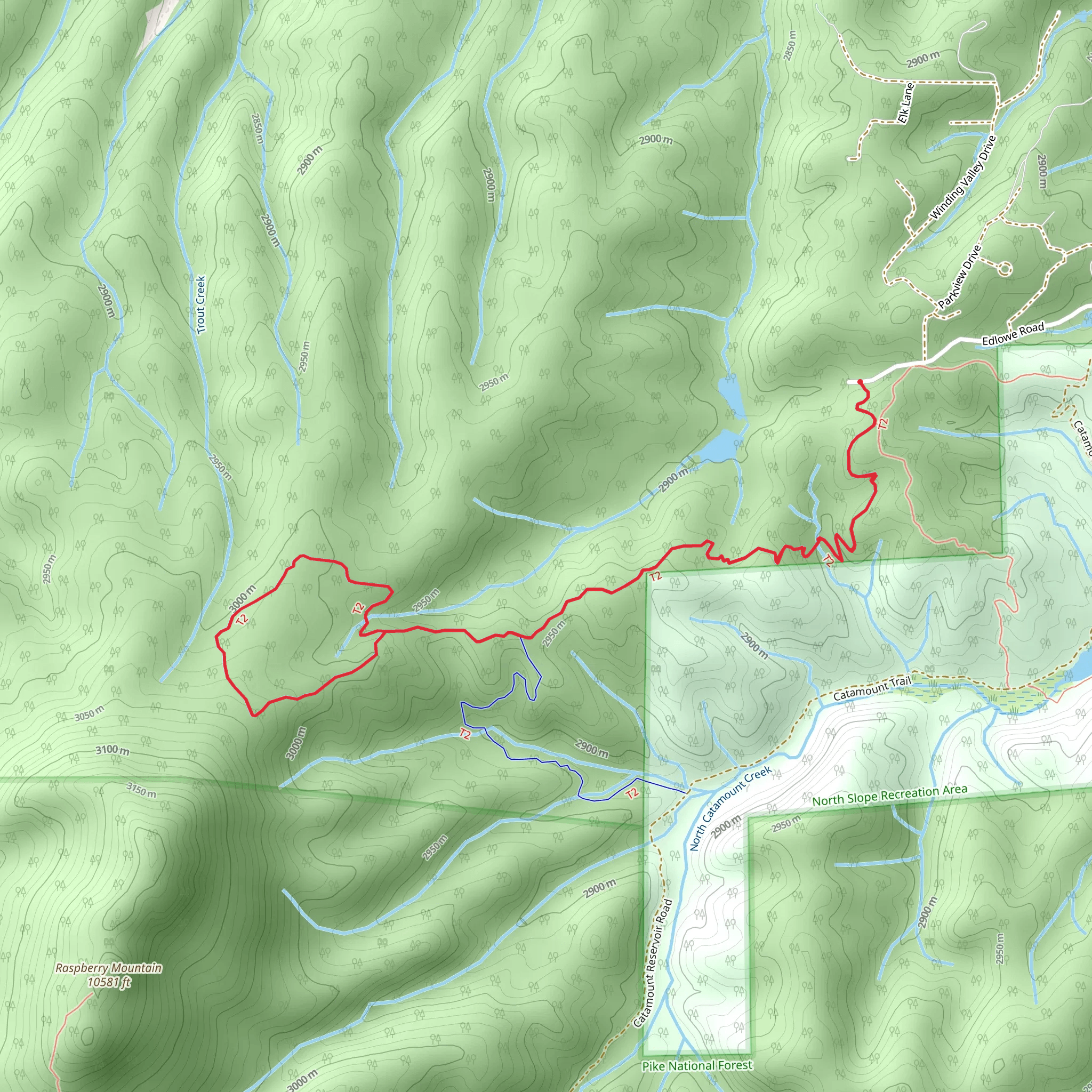 Elder-Fehn Loop Trail mobile static map