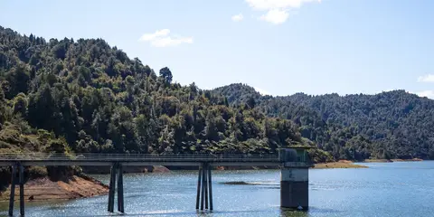 An image depicting the trail Suspension Bridge Loop and its surrounding area.
