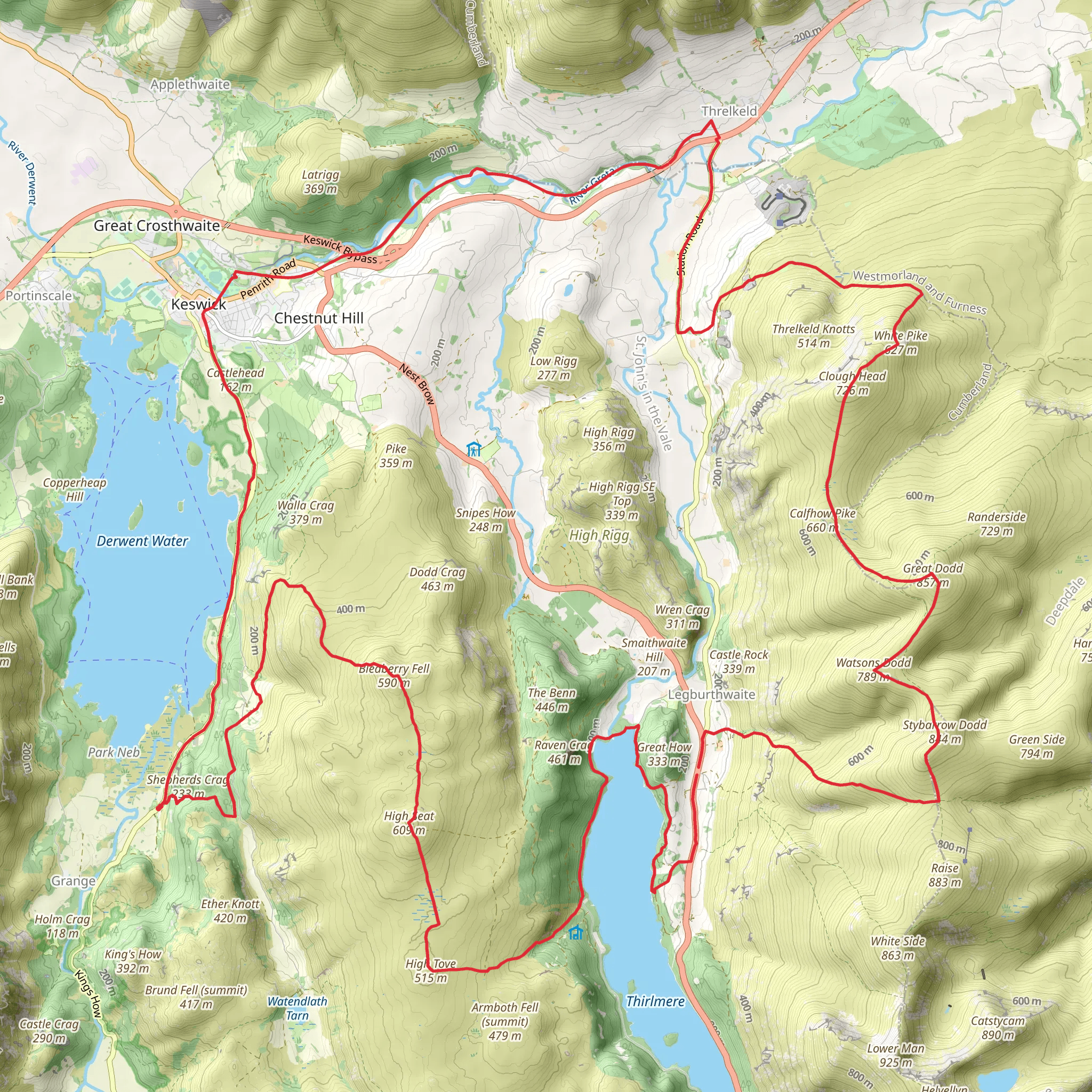Borrowdale Ale Trail mobile static map