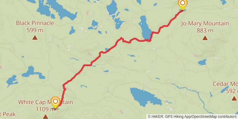 Appalachian Trail - Maine stage 21 Map