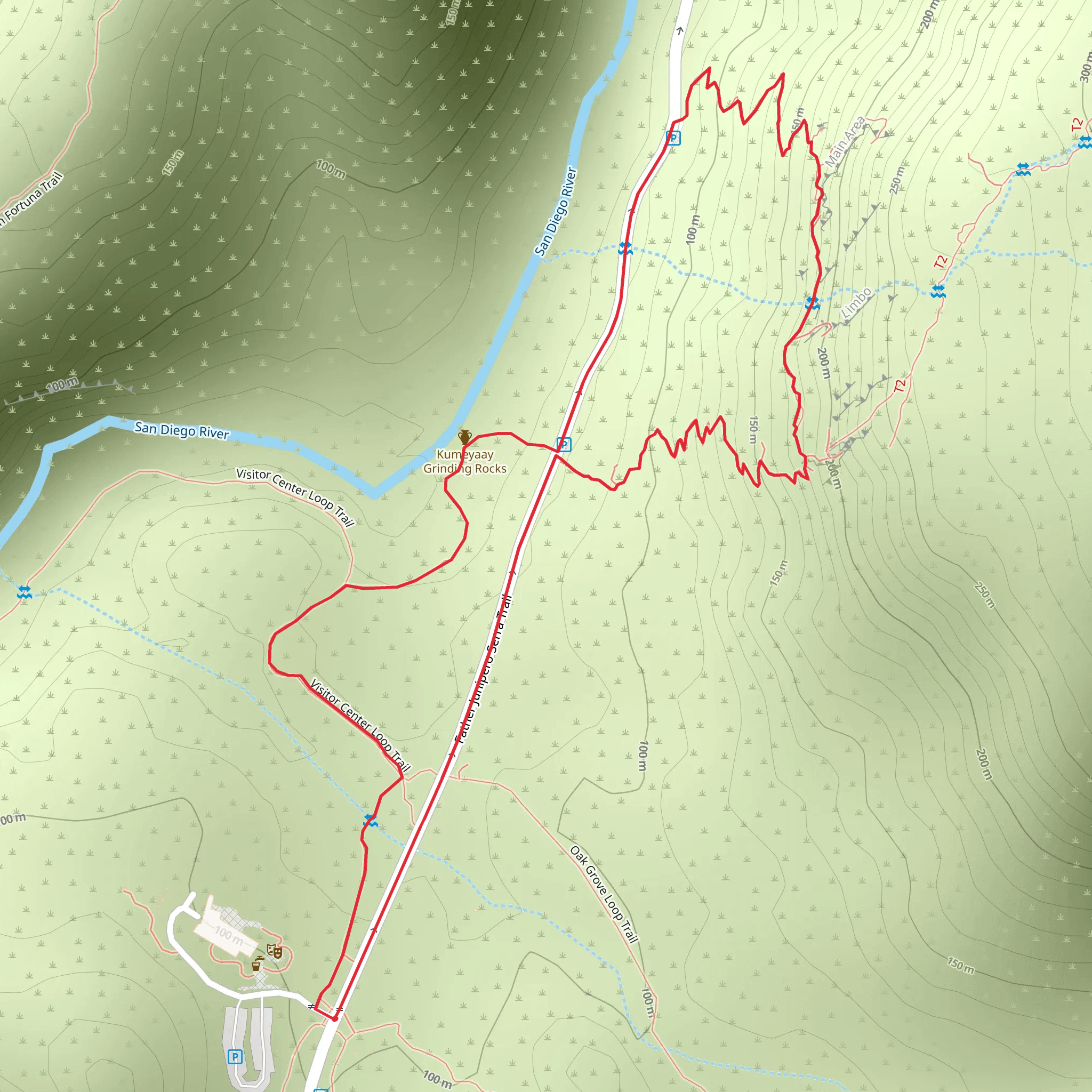 Climbers Loop Trail mobile static map