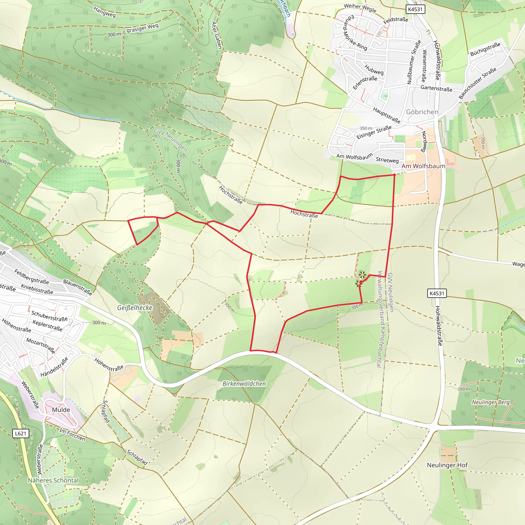 Altes Eisinger Loch Loop mobile static map