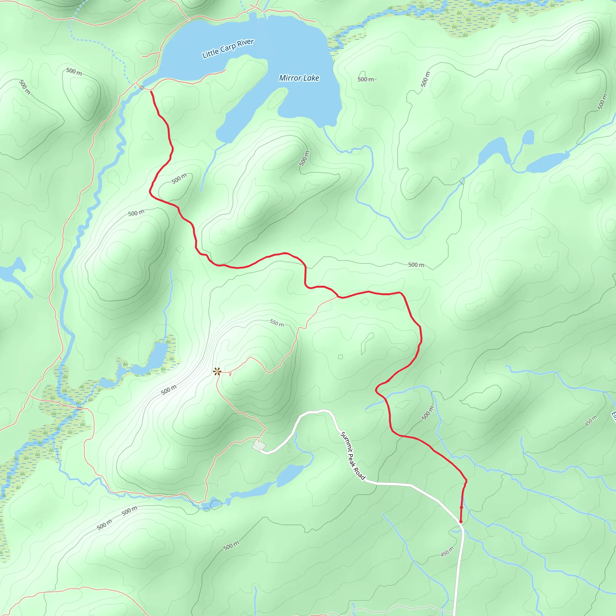 Mirror Lake mobile static map