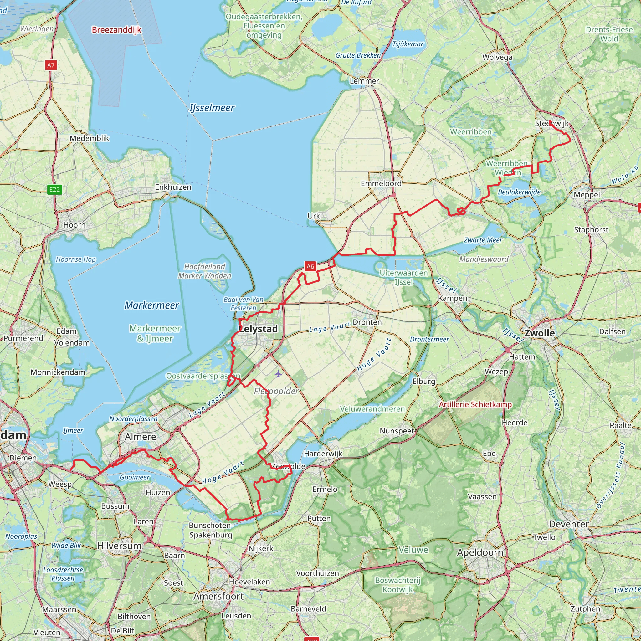 Pionierspad mobile static map