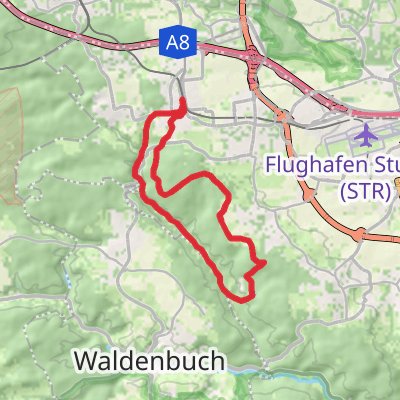 Leinfelden and Siebenmuhlental Loop mobile static map