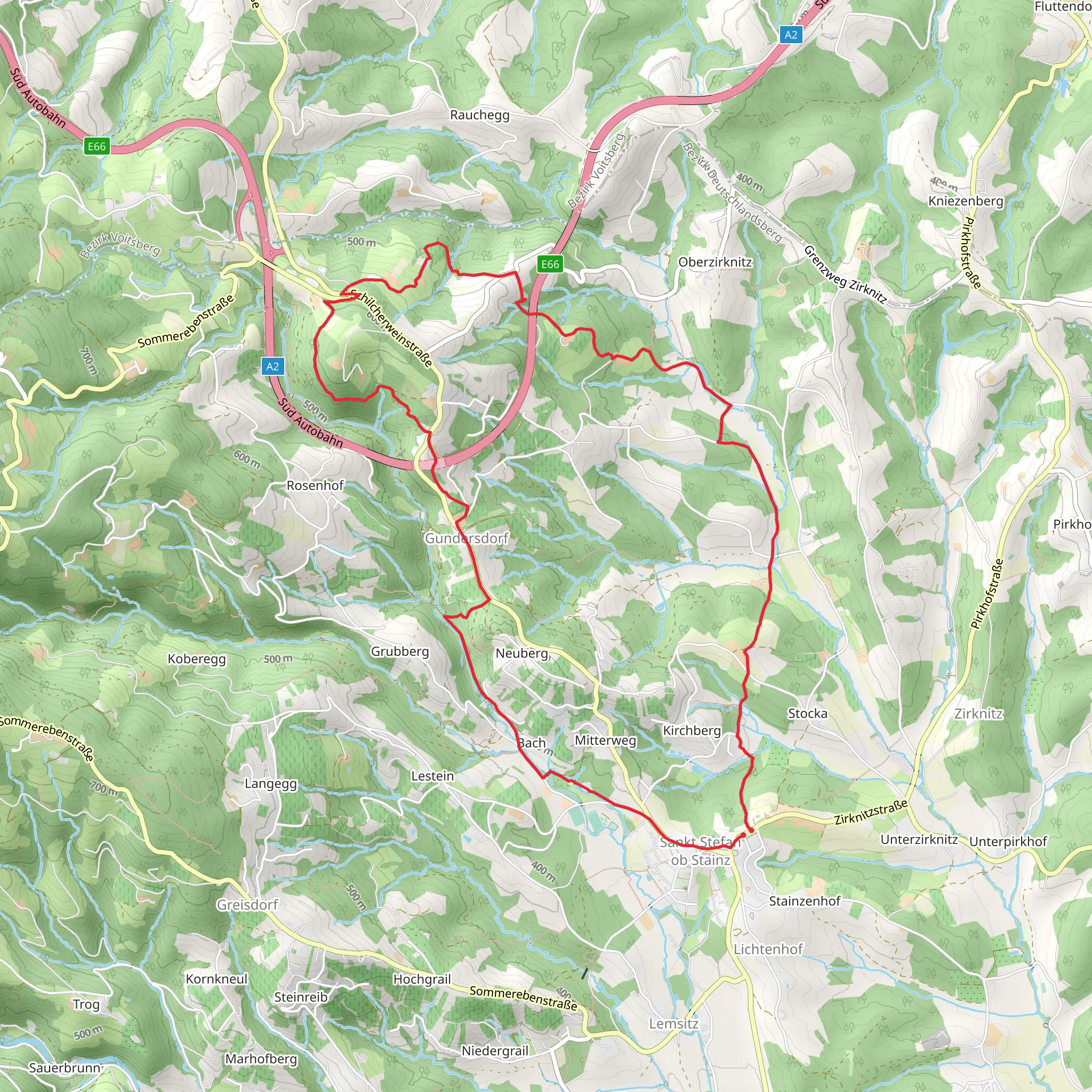 Big St Stefan Loop Walk mobile static map