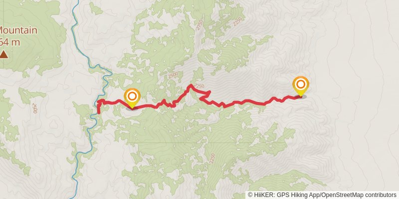 Haiwee Pass Trail stage 2 Map