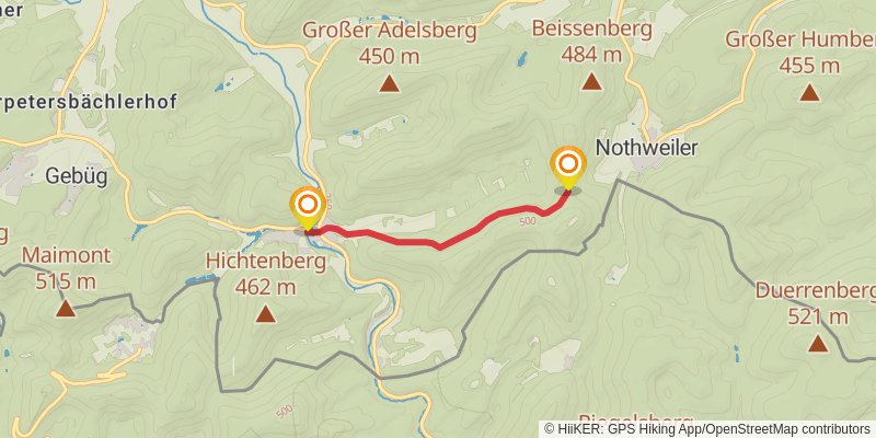 Felsenland Sagenweg alt 5 Map