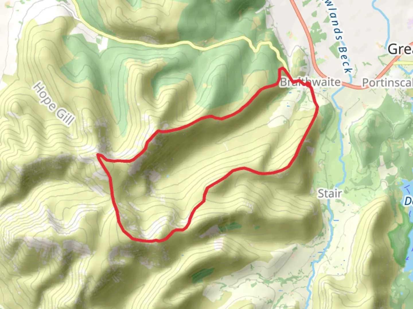 An image depicting the trail coledale loop and its surrounding area.