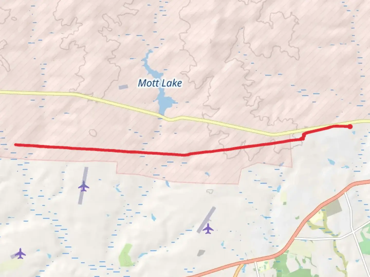 An image depicting the trail All American Trail - Short from Hobson Road and its surrounding area.