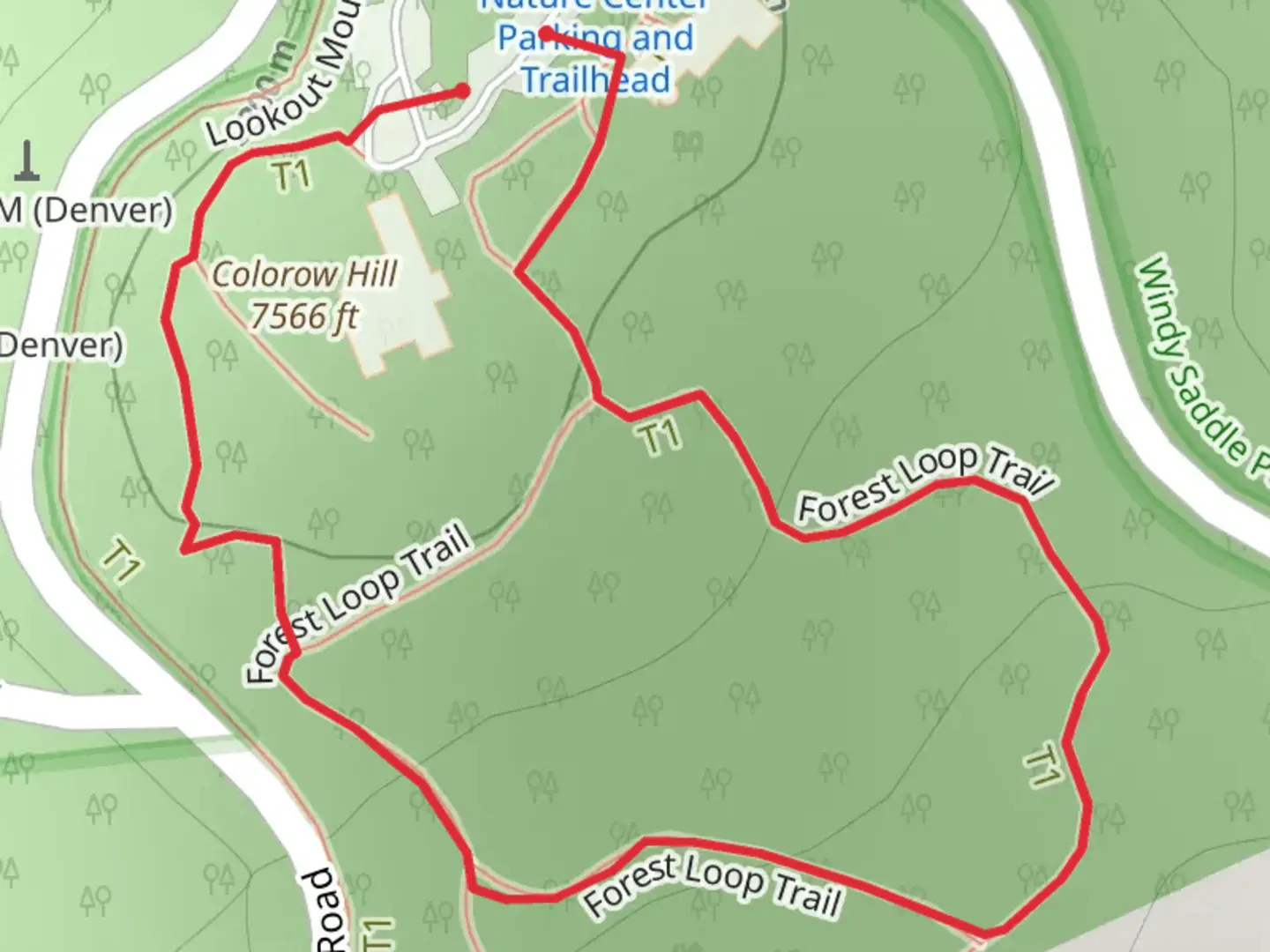 An image depicting the trail Forest loop Trail and its surrounding area.