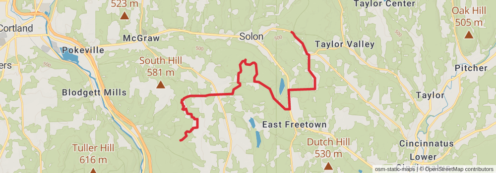 American Perimeter Trail - New York to Maine stage 14 Map