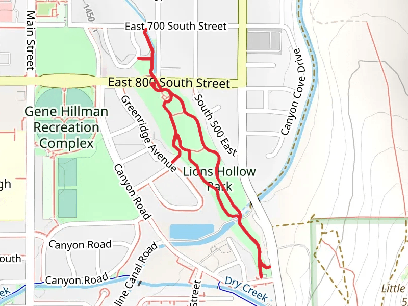 Pozon Park and Lions Hollow Park Loop