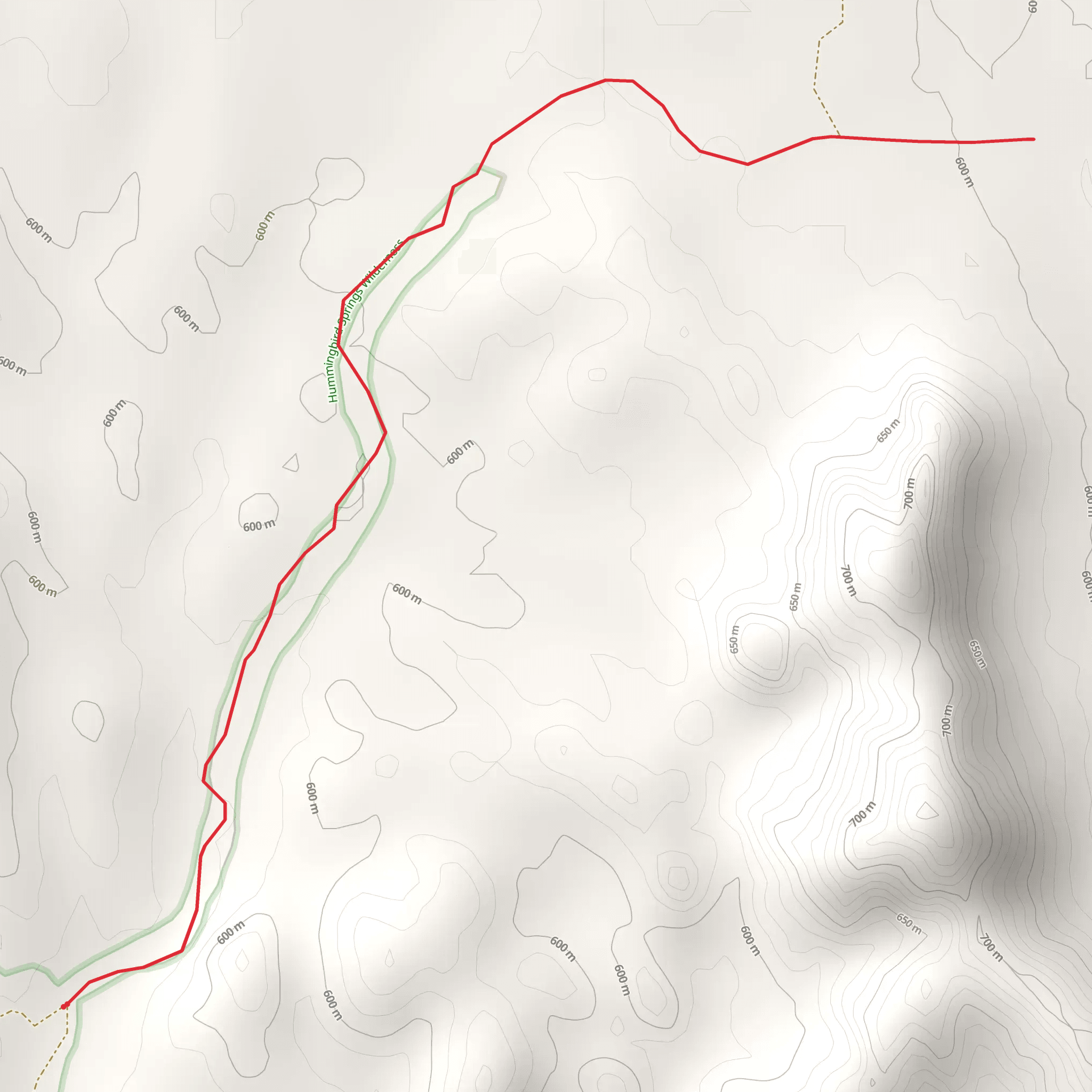 Hummingbird Spring Walk mobile static map