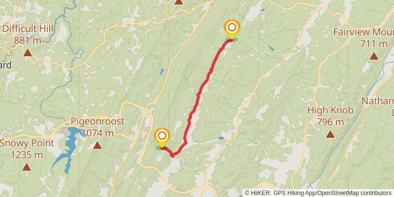 American Discovery Trail North Route stage 28 Map