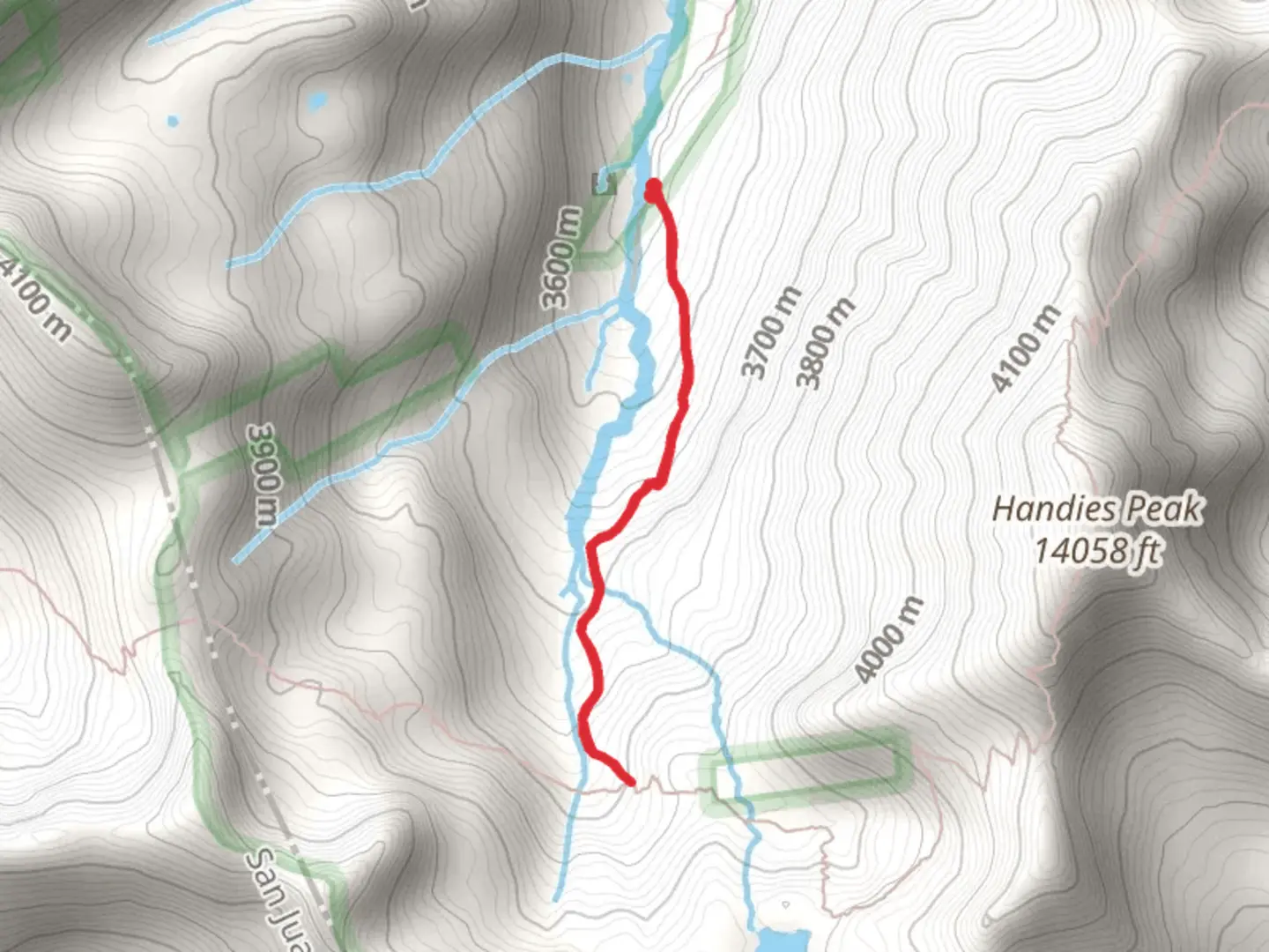 An image depicting the trail American Basin Trail and its surrounding area.