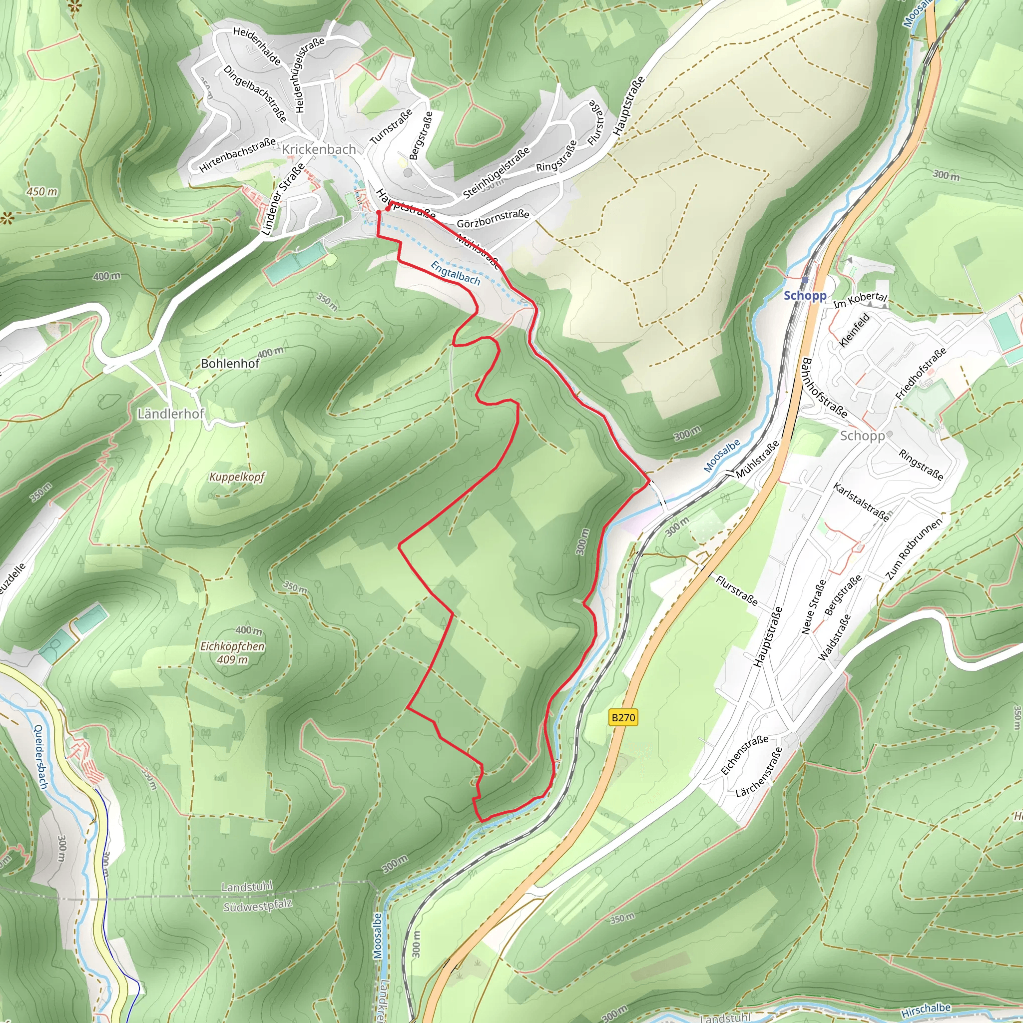 Wanderweg Schopp mobile static map