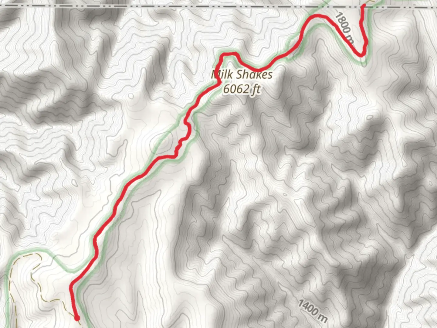 An image depicting the trail Broken Ridge and its surrounding area.