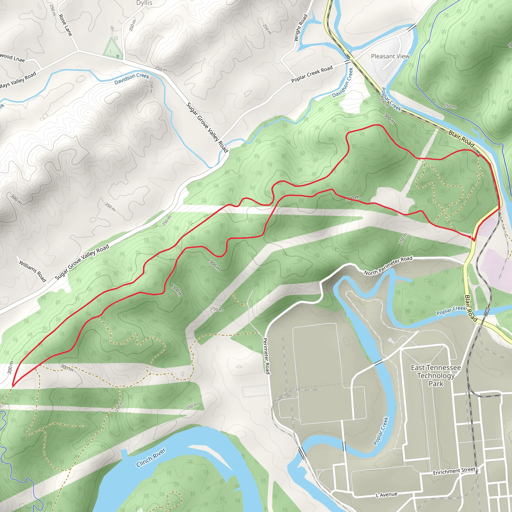 Black Oak Ridge Conservation Easement Walk mobile static map
