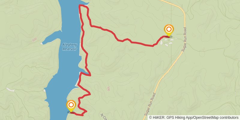 Tracy Ridge - Full Outer Loop stage 2 Map