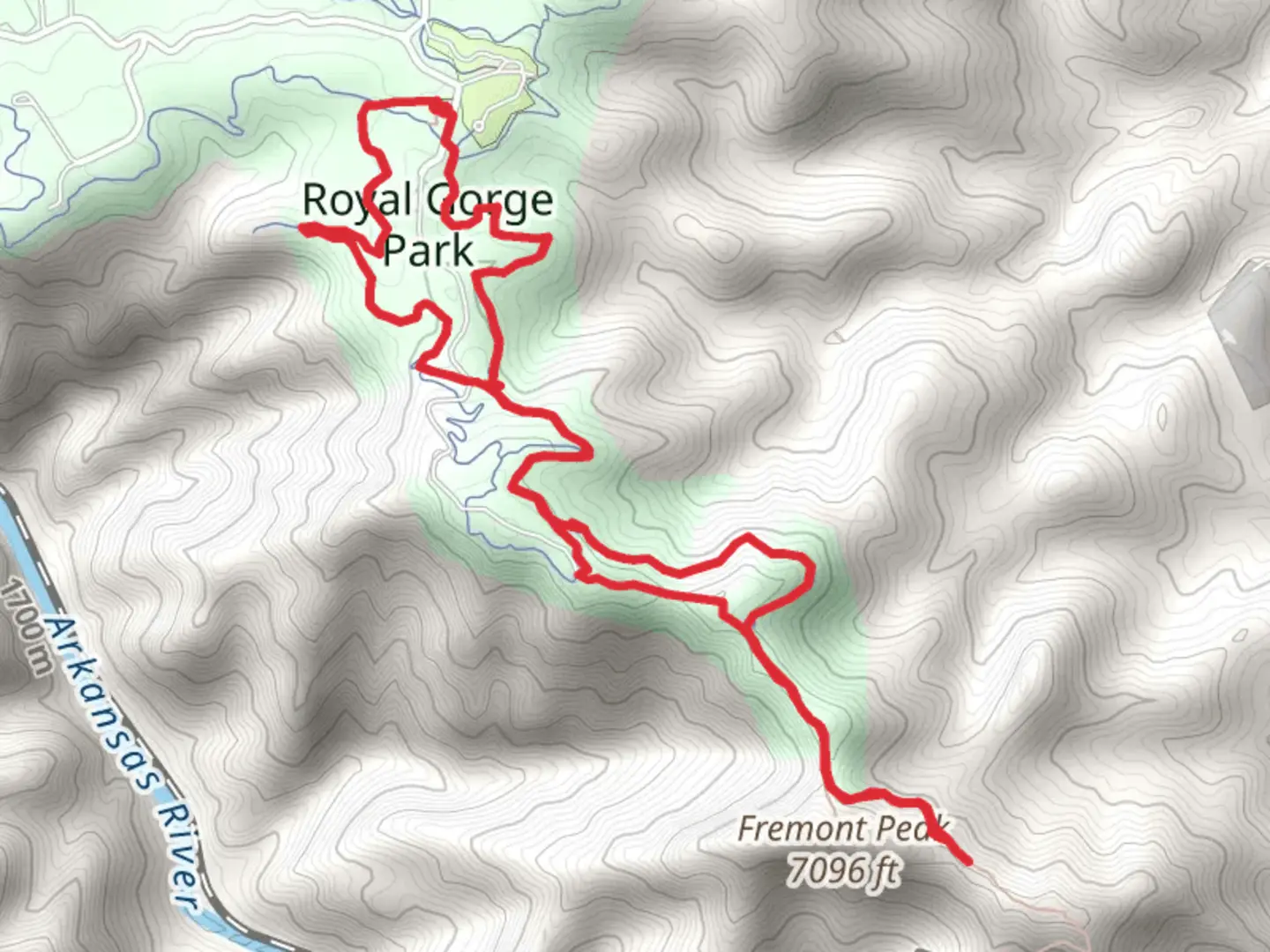 An image depicting the trail Far Out, Canyon Vista and Summit Loop Trail and its surrounding area.
