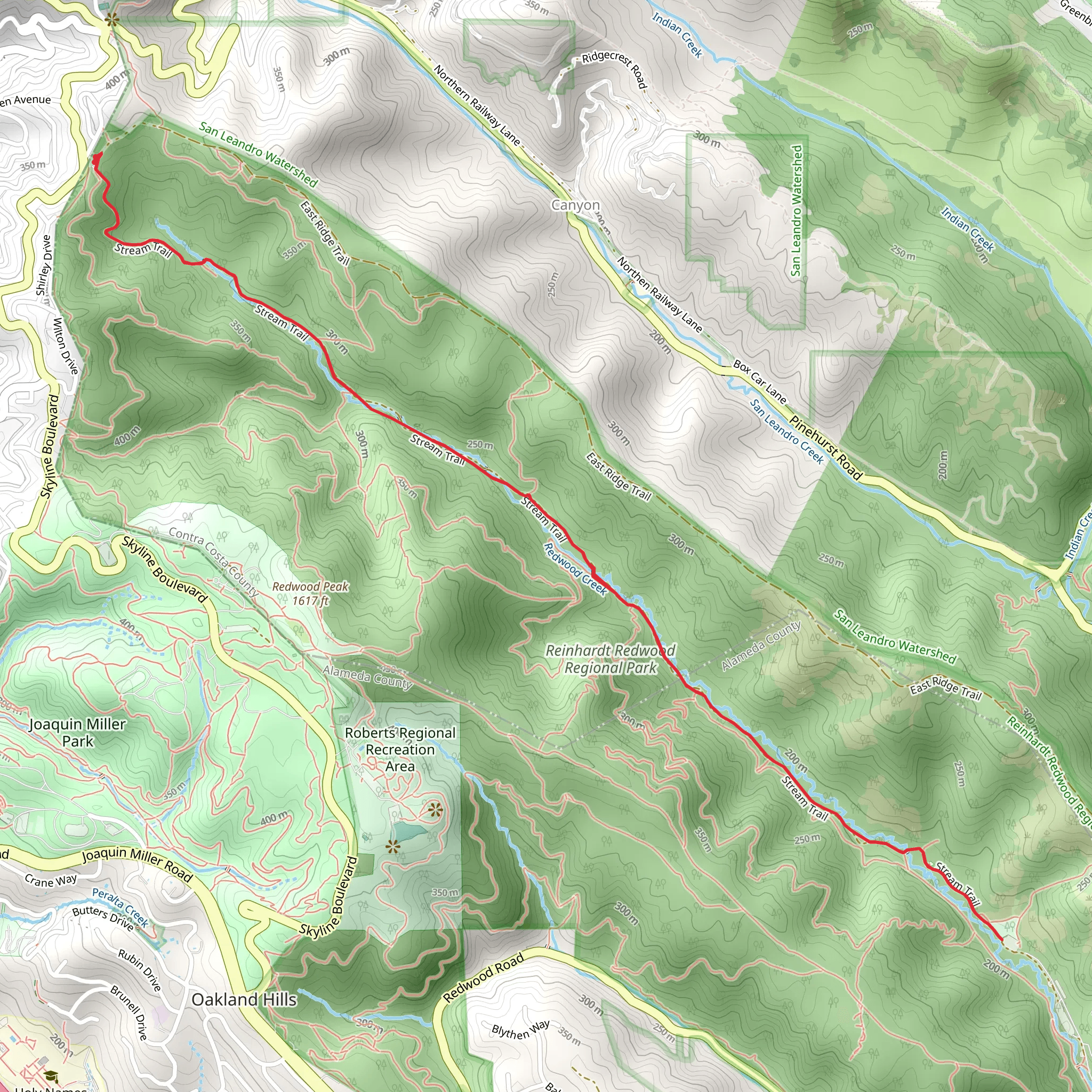Canyon Meadow mobile static map