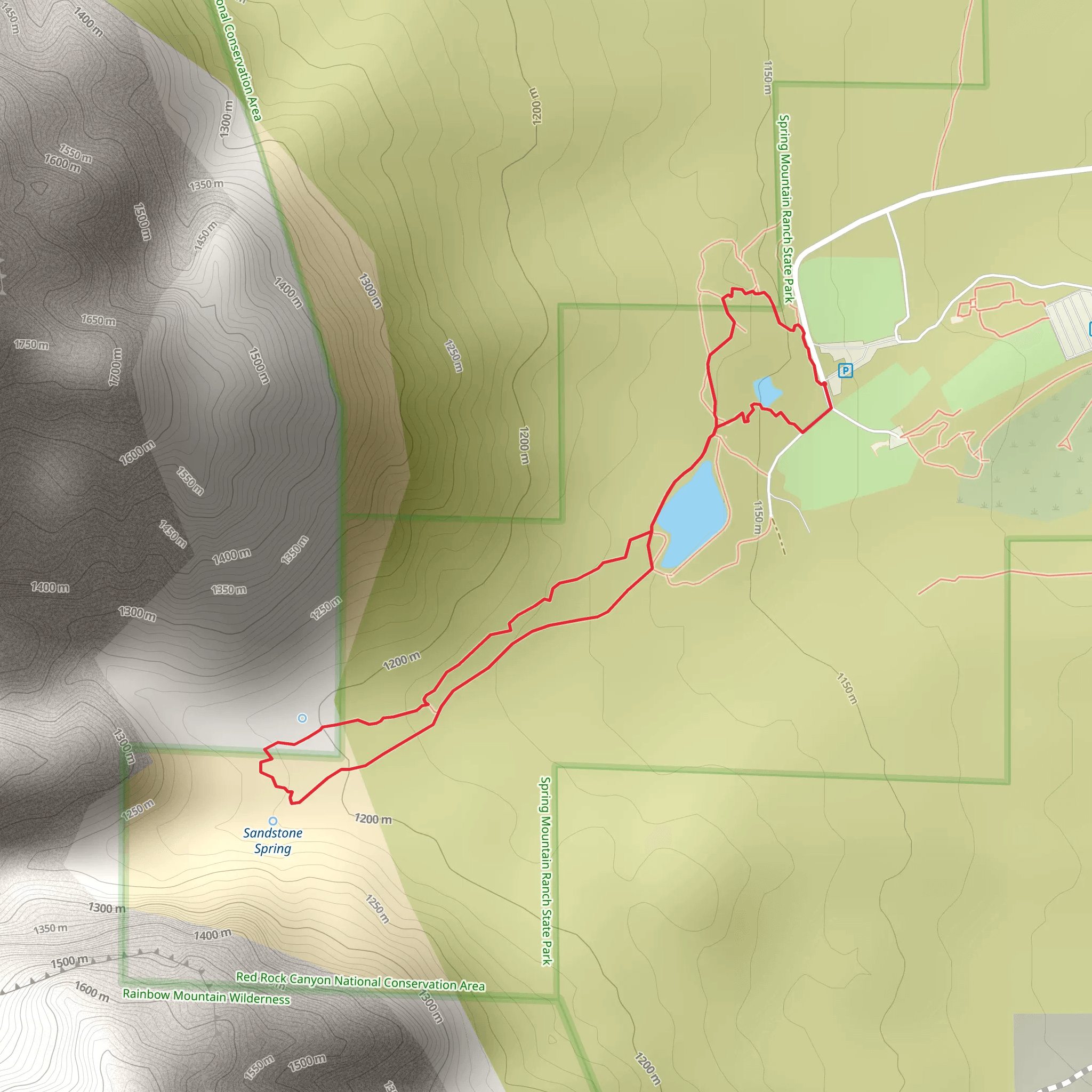 Spring Mountain Ranch State Park Loop - West mobile static map