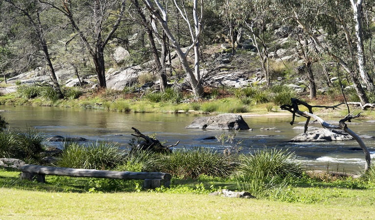 An image depicting the trail Warrabah National Park and its surrounding area.