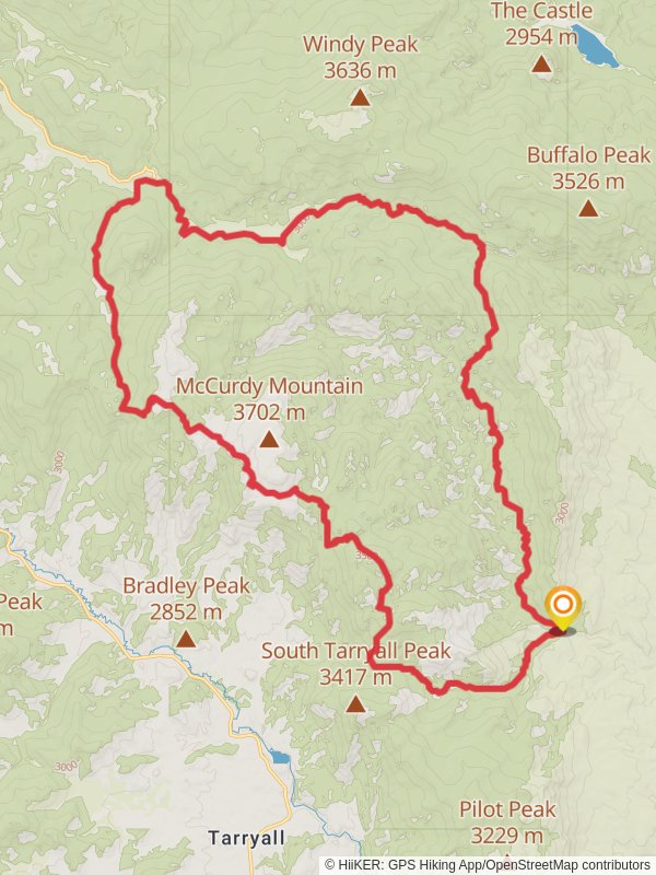 Lost Creek Wilderness Loop mobile static map