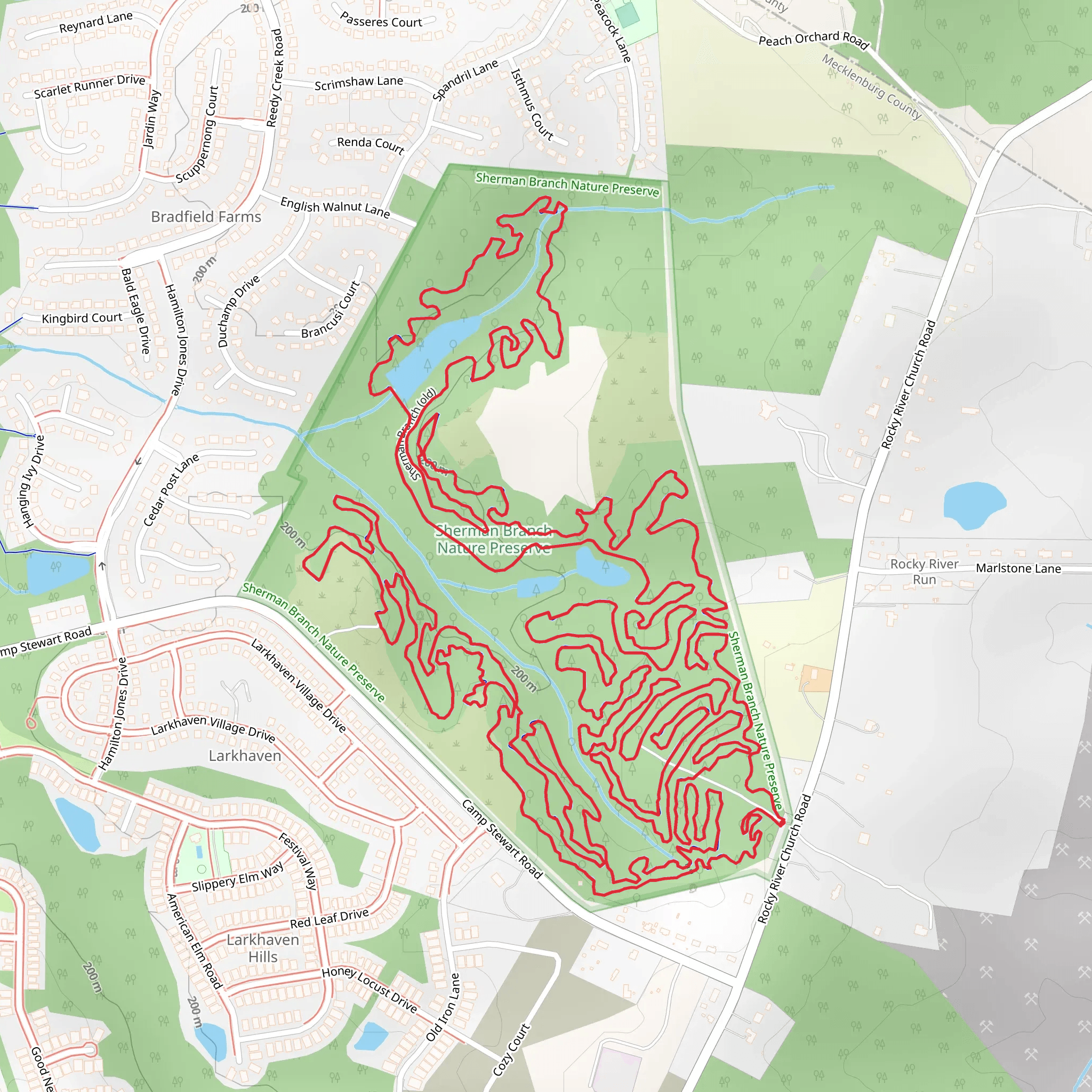 Sherman Branch -old Loop mobile static map