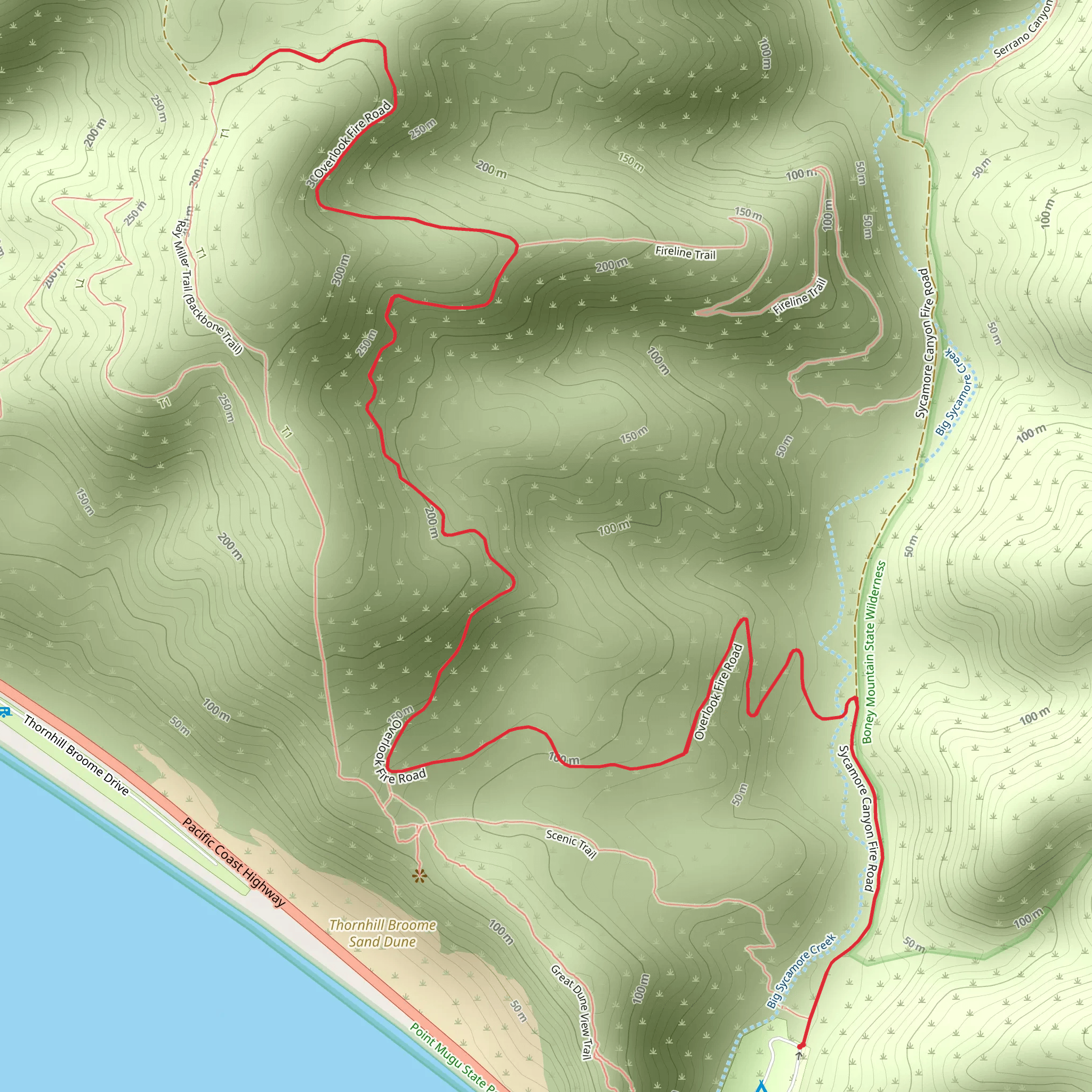 Overlook Trail mobile static map