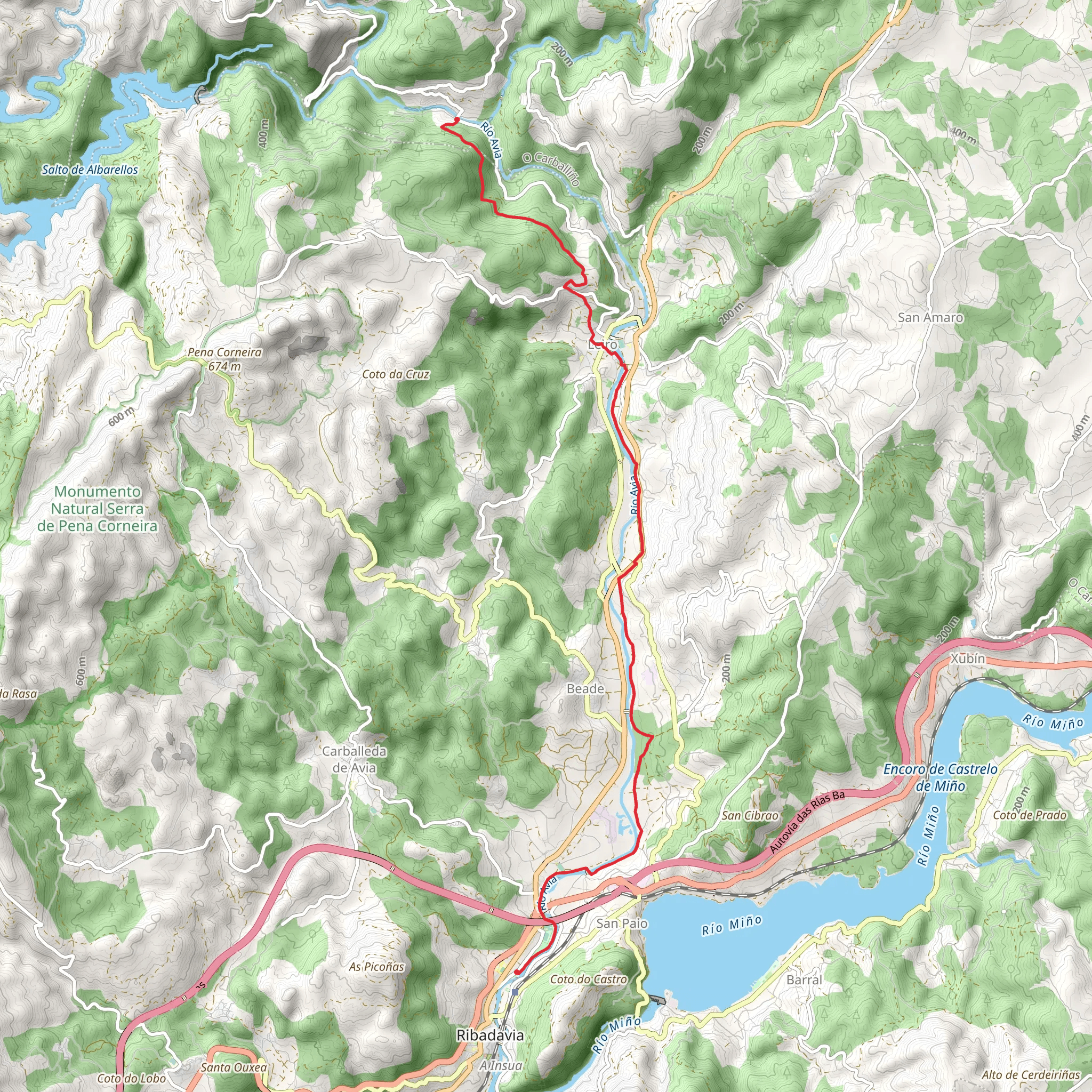 PR G 76 Senda do río Avia mobile static map