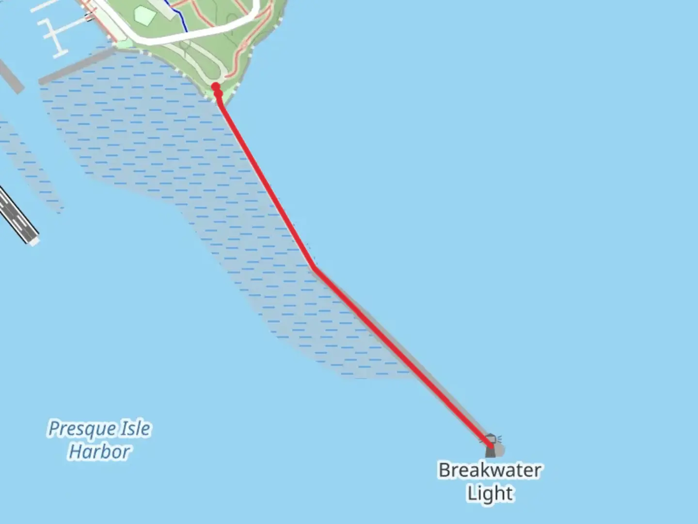 An image depicting the trail Peter White Drive and its surrounding area.